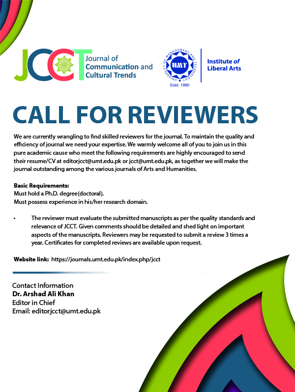 Call for Reviewers | Journal of Communication and Cultural Trends